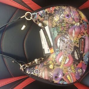 Nicole Lee Multicolor Graphic Shoulder Bag